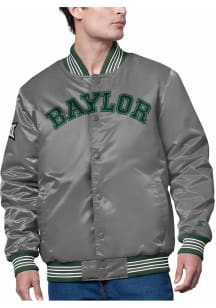 Starter Baylor Bears Mens Grey Arch Name Light Weight Jacket