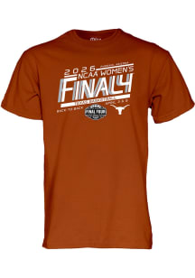 Blue 84 Texas Longhorns Burnt Orange 2026 Women's Basketball Final Four Bound Short Sleeve T Shirt