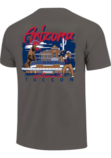Arizona Wildcats Charcoal Stadium Mascot Short Sleeve T Shirt