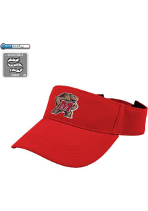 LogoFit Maryland Terrapins Mens Red Slice Adjustable Visor