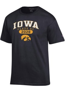 Champion Iowa Hawkeyes Black Class of 2028 Jersey Short Sleeve T Shirt