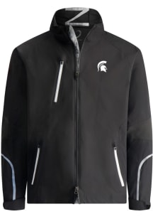 Zero Restriction Michigan State Spartans Mens Black Power Torque Light Weight Jacket