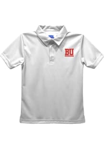 Vive La Fete Boston Terriers Youth White Team Short Sleeve Polo Shirt
