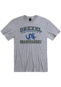Drexel Dragons Grey Big Arch Grandparent Short Sleeve T Shirt