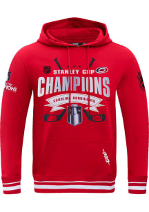 Pro Standard Carolina Hurricanes Mens Red 2026 Stanley Cup Champions Fashion Hood