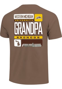 Western Michigan Broncos Brown Grandpa Tiles Short Sleeve T Shirt