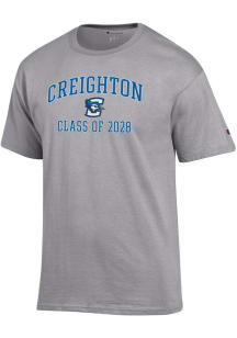 Champion Creighton Bluejays Grey Font Class of 2028 Jersey Short Sleeve T Shirt