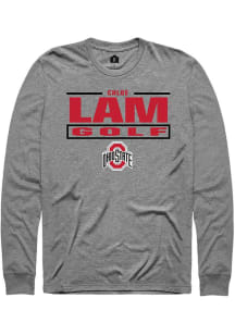 Chloe Lam Ohio State Buckeyes Graphite NIL Stacked Box Long Sleeve Player T Shirt