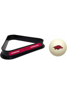 Arkansas Razorbacks Team Logo Cue Ball Combo Billiard Ball Rack