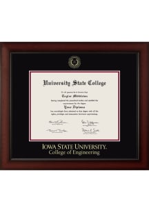 Iowa State Cyclones Embossed Paxton College of Engineering Diploma Frame - Black