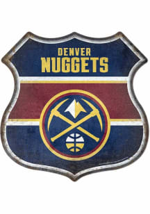 Denver Nuggets Metal Route Sign - Silver