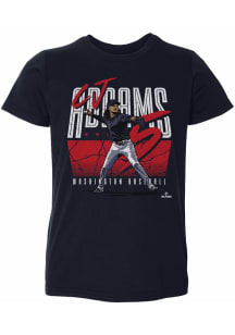 CJ Abrams Washington Nationals Toddler Navy Blue Player Name Short Sleeve Player T Shirt