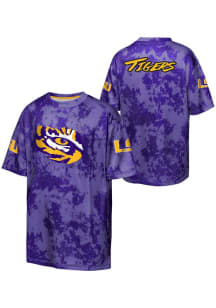 LSU Tigers Youth Purple Off-Side Short Sleeve T-Shirt