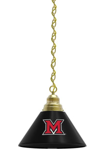 Miami RedHawks Single Gold Billiard Lamp