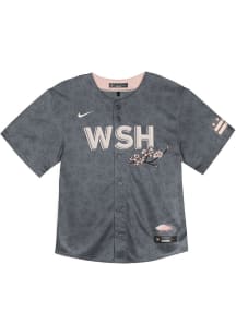 Nike Washington Nationals Toddler Anthracite City Connect Jersey