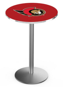 Ottawa Senators Stainless Round Base Pub Table
