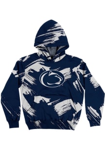 Vive La Fete Penn State Nittany Lions Youth Navy Blue Paint Brush Long Sleeve Hoodie