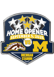 Michigan Wolverines Souvenir 2026 vs Western Michigan Game Day Pin - Blue