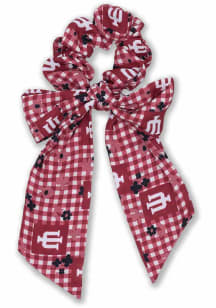 Indiana Hoosiers Chiffon Gingham Womens Hair Scrunchie