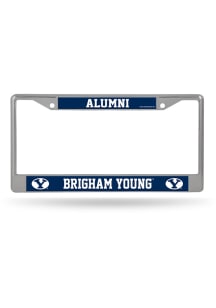 BYU Cougars Alumni Chrome License Plate Frame - Silver