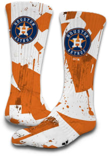 Houston Astros ISlide Grunge Mens Crew Socks