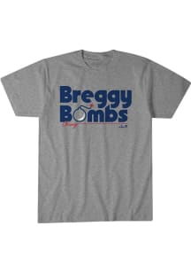 Alex Bregman Chicago Cubs Grey Breggy Bombs Short Sleeve Fashion Player T Shirt
