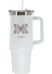 The Memory Company Michigan Wolverines Alumni 40oz Stainless Steel Tumbler - White