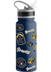 Milwaukee Brewers 25 OZ Stainless Steel Bottle - Blue