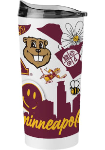 Logo Brands Minnesota Golden Gophers  Stainless Steel Tumbler -
