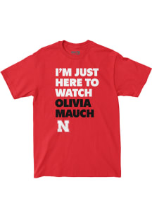 Olivia Mauch Nebraska Cornhuskers Red Game Day Tee Short Sleeve Fashion Player T Shirt