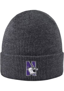 LogoFit Northwestern Wildcats Dark Grey North Pole Mens Knit Hat