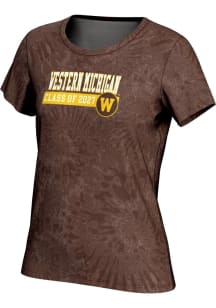 ProSphere Western Michigan Broncos Womens Brown Class of 2027 Short Sleeve T-Shirt