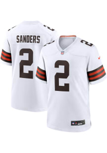 Shedeur Sanders  Nike Cleveland Browns White Road Football Jersey