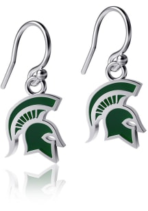 Michigan State Spartans Enamel Dangle Womens Earrings