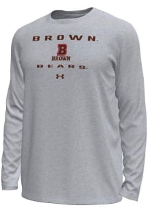 Under Armour Brown Bears Grey Straight Name Tech Stretch Long Sleeve T-Shirt