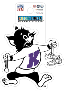 K-State Wildcats Track Varsity Willie Durable Stickers - Purple