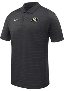Nike Colorado Buffaloes Mens Black Victory Stripe Short Sleeve Polo