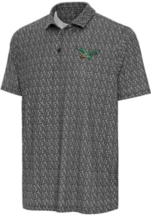 Antigua Philadelphia Eagles Mens Black Botanic Short Sleeve Polo