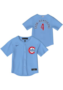 Pete Crow-Armstrong  Chicago Cubs Toddler Light Blue Alt 2 Baseline Jersey