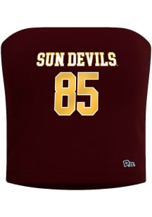 Hype and Vice Arizona State Sun Devils Womens Maroon Jersey Tube Tank Top