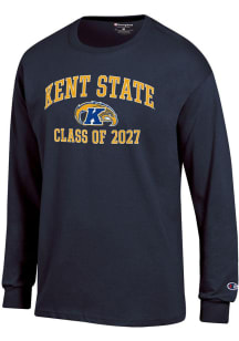 Champion Kent State Golden Flashes Navy Blue Primary Class of 2027 Jersey Long Sleeve T Shirt