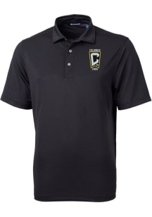 Cutter and Buck Columbus Crew Mens Black Virtue Eco Pique Short Sleeve Polo