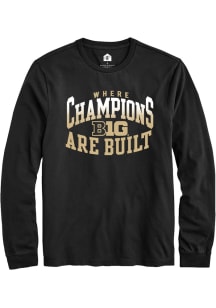 Rally Big Ten Black Champs Arch Long Sleeve T Shirt