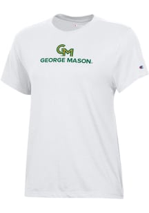 Champion George Mason University Womens White Core Short Sleeve T-Shirt