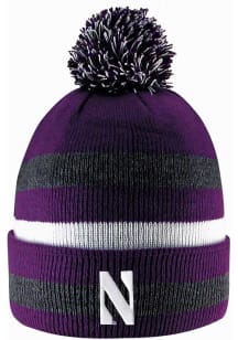 LogoFit Northwestern Wildcats Dark Grey Primetime Mens Knit Hat