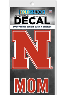 Nebraska Cornhuskers Mom Auto Decal - Red