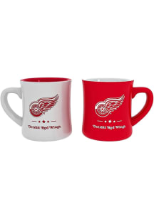 Detroit Red Wings 10oz  2Pk Ceramic Mug - Red