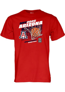 Blue 84 Arizona Wildcats Red 2026 Men's Basketball Final Four Bound Short Sleeve T Shirt