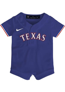 Nike Texas Rangers Baby Blue Alt 2 Replica Romper Jersey Baseball Jersey