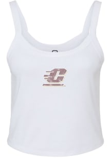 Summit Sportswear Central Michigan Chippewas Womens White Micro Rib Tank Top